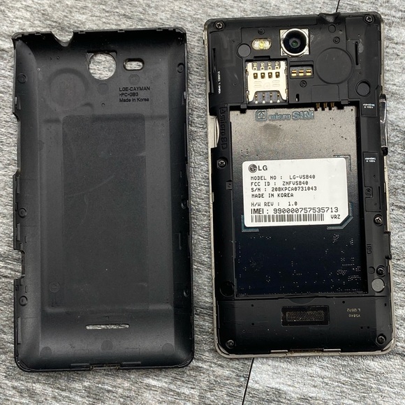 LG Lucid VS840 - 8GB - Black And Purple (Verizon) Smartphone Android Preowned - Picture 13 of 16